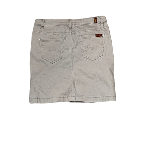 7FAM Girls Skirt Size 12 Tan Stretch Cotton‎ Blend Pull On 26" Waist Youth - Picture 5 of 5